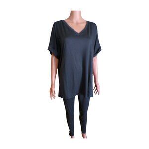 Gray Two-Piece Legging Set | Lounge Set | Boutique Style